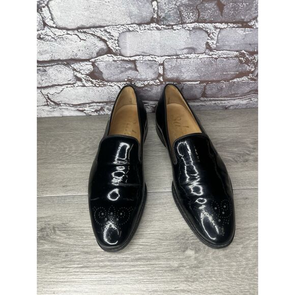 3DM Lifestyle Black Patent Loafers Dress Tuxedo Shoes Men’s Sz 8UK/8.5M US/42EU main image 6